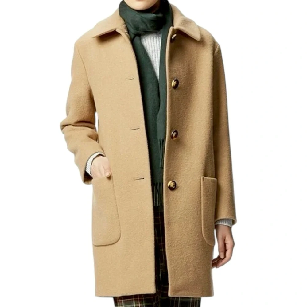 Pendleton Vintage Cashmere Wool Pea Coat Camel Womens Size 8P USA